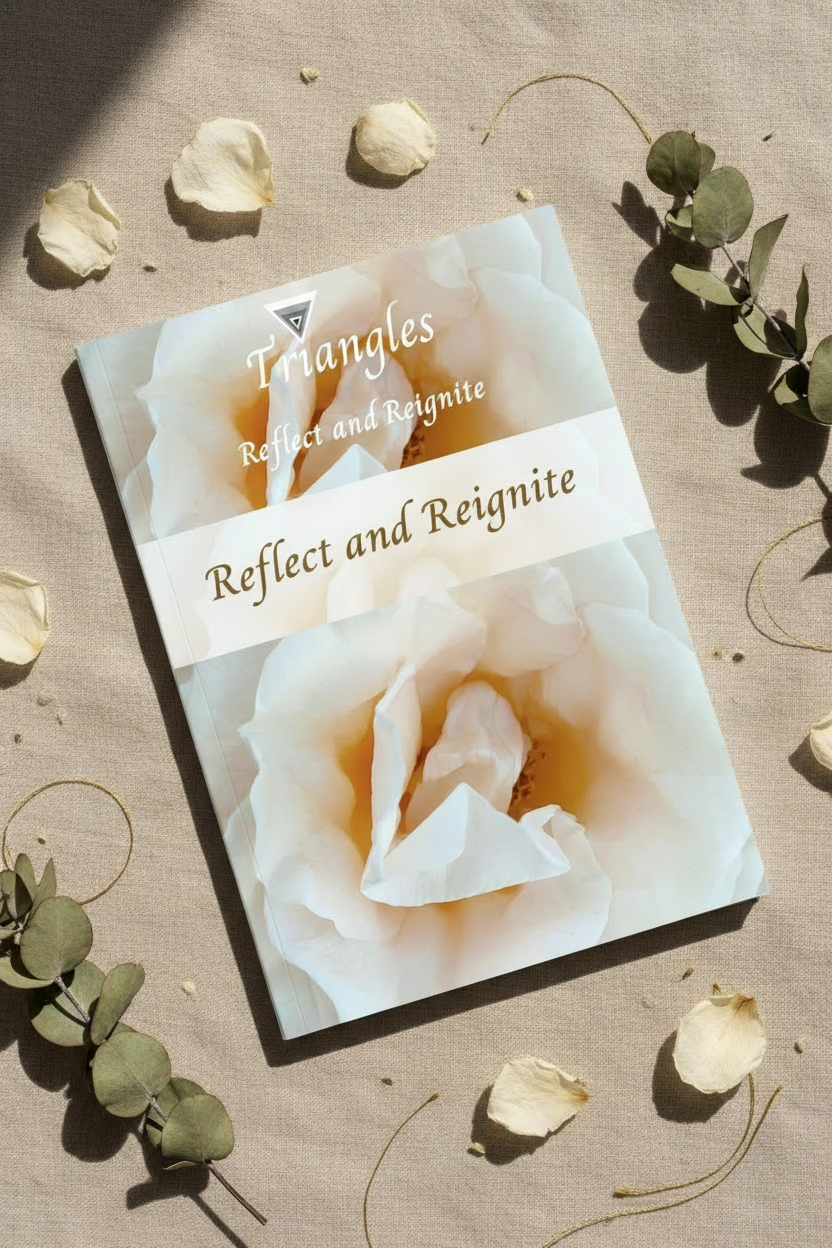 Reflect & Reignite Workbook flat lay product mockup